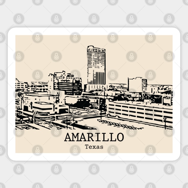 Amarillo - Texas Magnet by Lakeric